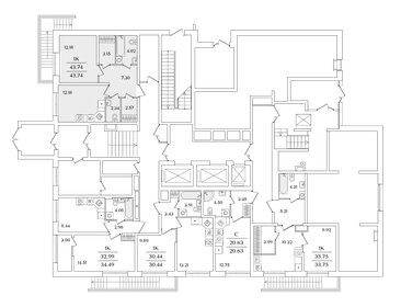 43,3 м², 1-комнатная квартира 11 242 276 ₽ - изображение 7