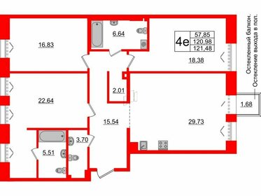 113,1 м², 3-комнатная квартира 85 075 648 ₽ - изображение 123