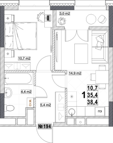 26 м², 1-комнатная квартира 5 000 000 ₽ - изображение 66