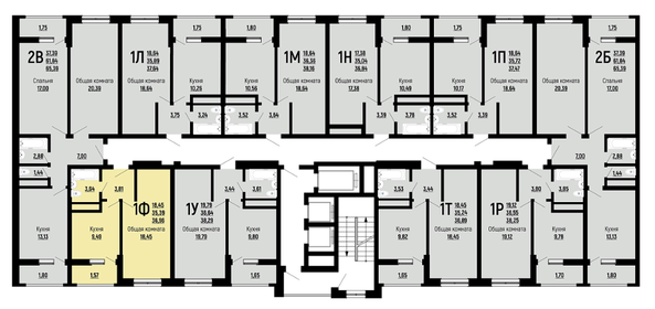 27 м², 1-комнатная квартира 3 999 000 ₽ - изображение 50