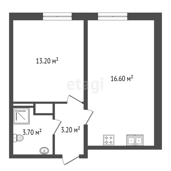 36,7 м², 1-комнатная квартира 7 300 000 ₽ - изображение 16