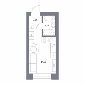 18,8 м², квартира-студия 3 950 000 ₽ - изображение 62