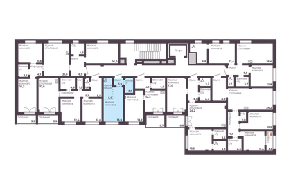 29,9 м², 1-комнатная квартира 1 950 000 ₽ - изображение 74