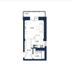 23,5 м², 1-комнатная квартира 2 970 000 ₽ - изображение 71