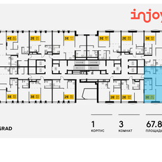 Квартира 67,8 м², 3-комнатная - изображение 2