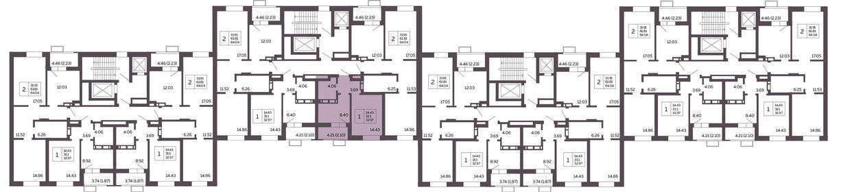 30,9 м², 1-комнатная квартира 6 900 000 ₽ - изображение 47
