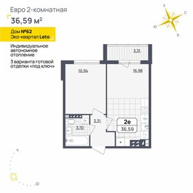 30,7 м², 1-комнатная квартира 950 000 ₽ - изображение 66