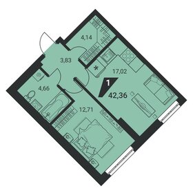 42,6 м², 1-комнатная квартира 6 723 924 ₽ - изображение 32