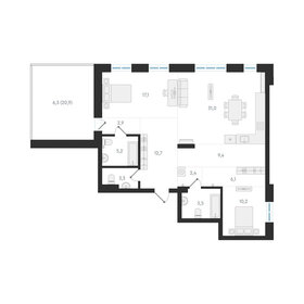 104,2 м², 3-комнатная квартира 17 600 000 ₽ - изображение 27