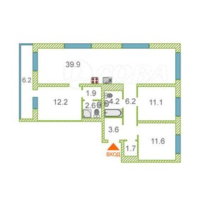 Квартира 95,3 м², 3-комнатная - изображение 1