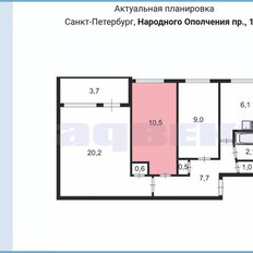 10,5 м², комната - изображение 2