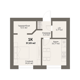 34 м², 1-комнатная квартира 4 200 000 ₽ - изображение 40