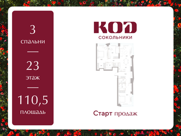 Квартира 110,5 м², 3-комнатная - изображение 1