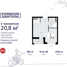 Квартира 20,8 м², студия - изображение 3