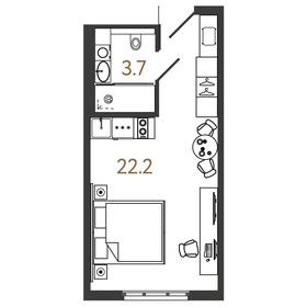 25,9 м², апартаменты-студия 9 750 000 ₽ - изображение 27