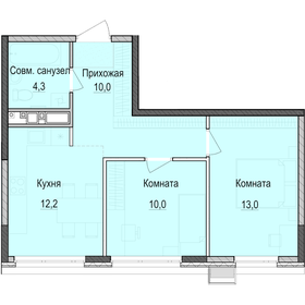49,4 м², 2-комнатная квартира 7 935 000 ₽ - изображение 27