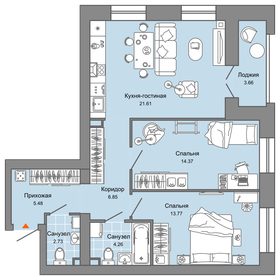 63,5 м², 3-комнатная квартира 4 800 000 ₽ - изображение 85