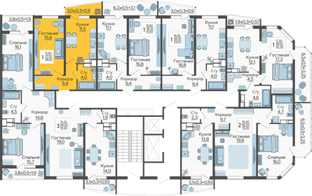 38 м², 1-комнатная квартира 3 819 000 ₽ - изображение 2