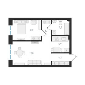 Квартира 50,3 м², 2-комнатная - изображение 1