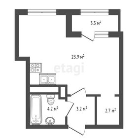 Квартира 34 м², 1-комнатная - изображение 1