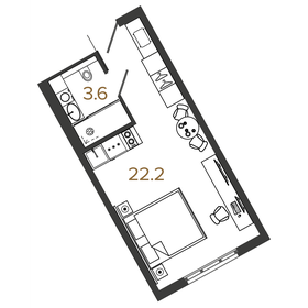 33,1 м², апартаменты-студия 9 490 000 ₽ - изображение 127