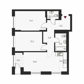 68,4 м², 3-комнатная квартира 12 150 000 ₽ - изображение 23