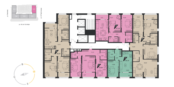 122 м², 3-комнатная квартира 9 950 000 ₽ - изображение 82