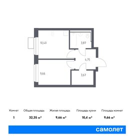 Квартира 32,4 м², 1-комнатная - изображение 1