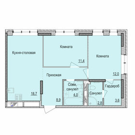 62 м², 2-комнатная квартира 5 000 000 ₽ - изображение 40