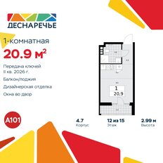 Квартира 20,9 м², студия - изображение 3