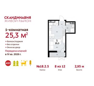 24,7 м², квартира-студия 8 400 000 ₽ - изображение 123