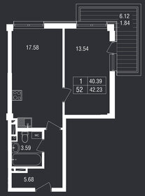 39,8 м², 1-комнатные апартаменты 11 559 438 ₽ - изображение 16