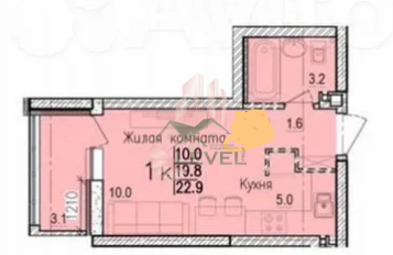 23 м², квартира-студия 2 800 000 ₽ - изображение 47