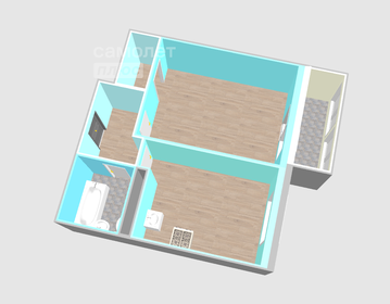 Квартира 38,7 м², 1-комнатная - изображение 2