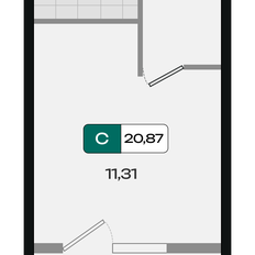 Квартира 20,9 м², студия - изображение 2
