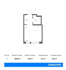 22,8 м², квартира-студия 6 145 660 ₽ - изображение 21