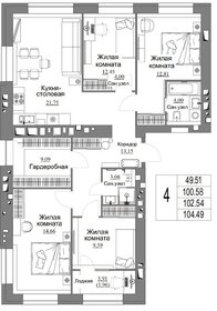 92,6 м², 3-комнатная квартира 10 359 301 ₽ - изображение 46