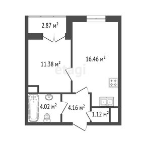 Квартира 37,1 м², 1-комнатная - изображение 2