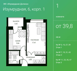 Квартира 40,3 м², 1-комнатная - изображение 1