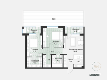 75,4 м², 2-комнатная квартира 8 070 000 ₽ - изображение 15