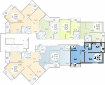 64,3 м², 2-комнатная квартира 9 000 000 ₽ - изображение 46