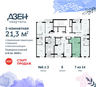 21,3 м², квартира-студия 8 029 238 ₽ - изображение 14