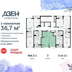 Квартира 36,7 м², 1-комнатная - изображение 4