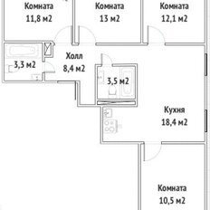 Квартира 81 м², 4-комнатная - изображение 2