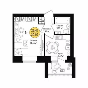 27 м², 1-комнатная квартира 2 750 000 ₽ - изображение 17
