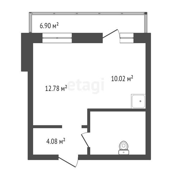 32,6 м², квартира-студия 3 650 000 ₽ - изображение 1