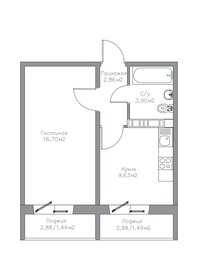 28 м², 1-комнатная квартира 2 798 000 ₽ - изображение 21