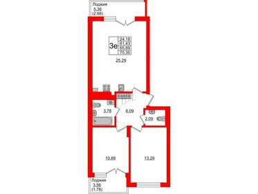 Квартира 65,9 м², 2-комнатная - изображение 1