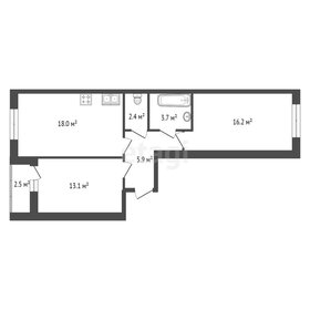 Квартира 59,9 м², 2-комнатная - изображение 1