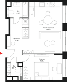 53,7 м², 2-комнатная квартира 21 864 736 ₽ - изображение 37